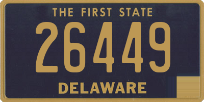 DE license plate 26449