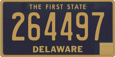 DE license plate 264497