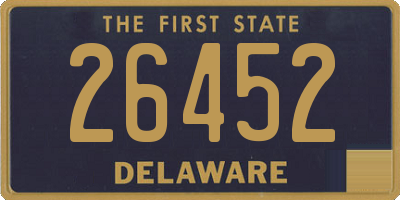 DE license plate 26452