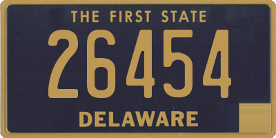 DE license plate 26454
