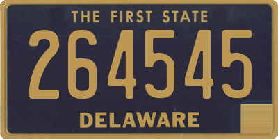 DE license plate 264545