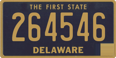 DE license plate 264546