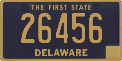 DE license plate 26456