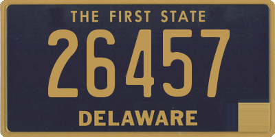 DE license plate 26457
