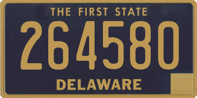 DE license plate 264580