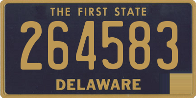 DE license plate 264583