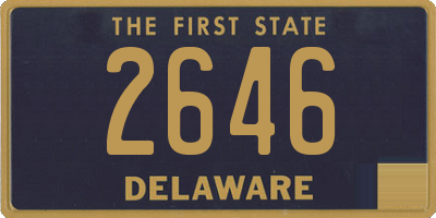 DE license plate 2646