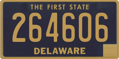 DE license plate 264606