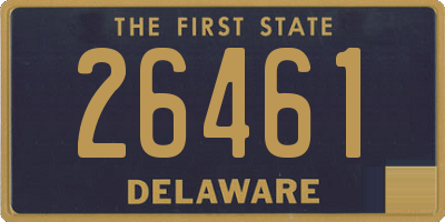 DE license plate 26461