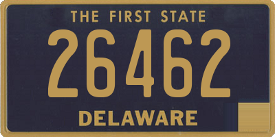DE license plate 26462