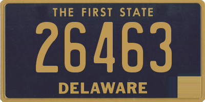DE license plate 26463
