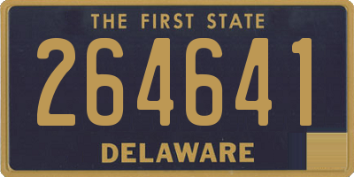 DE license plate 264641