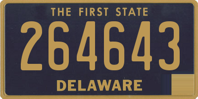 DE license plate 264643