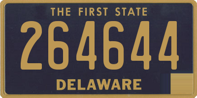 DE license plate 264644