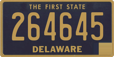 DE license plate 264645