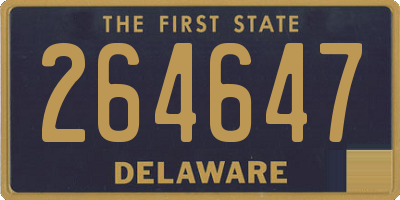 DE license plate 264647
