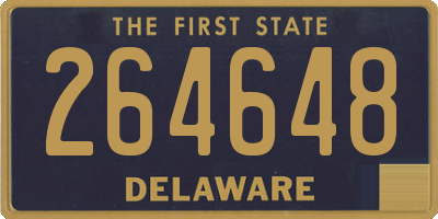 DE license plate 264648
