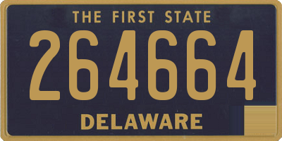 DE license plate 264664