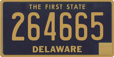 DE license plate 264665