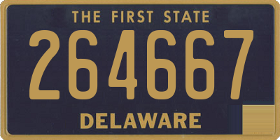 DE license plate 264667