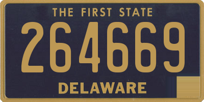 DE license plate 264669