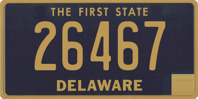 DE license plate 26467