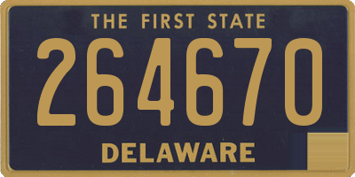 DE license plate 264670