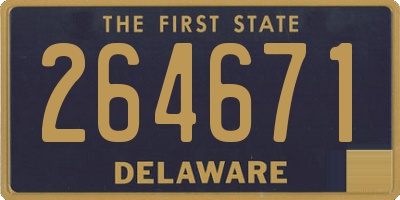 DE license plate 264671