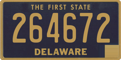 DE license plate 264672