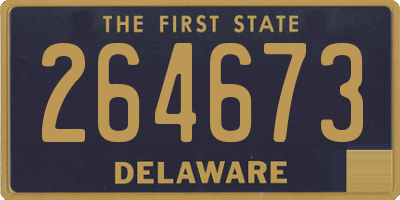 DE license plate 264673