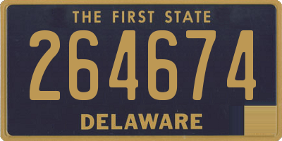 DE license plate 264674