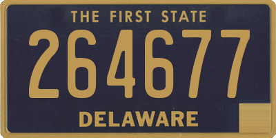 DE license plate 264677