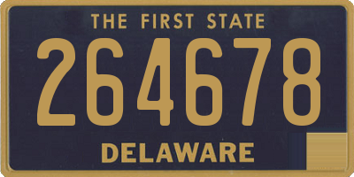 DE license plate 264678