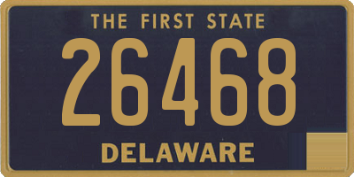DE license plate 26468