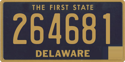 DE license plate 264681