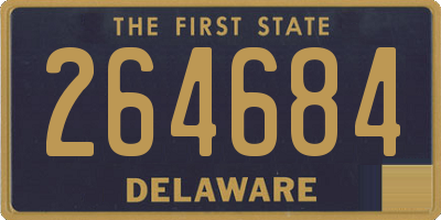 DE license plate 264684