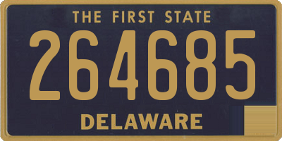 DE license plate 264685