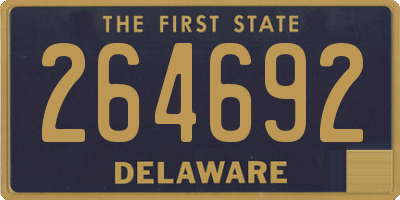 DE license plate 264692