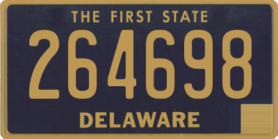 DE license plate 264698