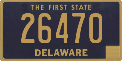 DE license plate 26470