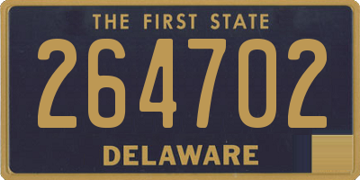 DE license plate 264702