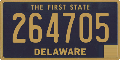DE license plate 264705