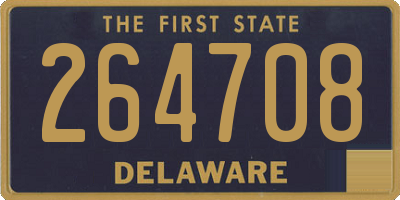 DE license plate 264708