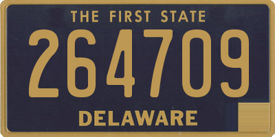 DE license plate 264709