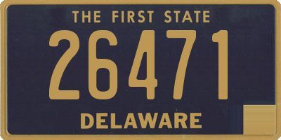 DE license plate 26471