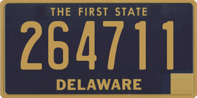 DE license plate 264711
