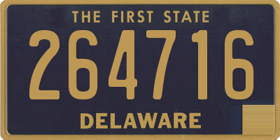 DE license plate 264716
