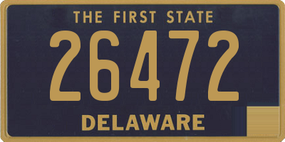 DE license plate 26472