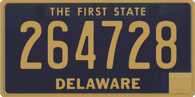 DE license plate 264728