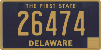 DE license plate 26474